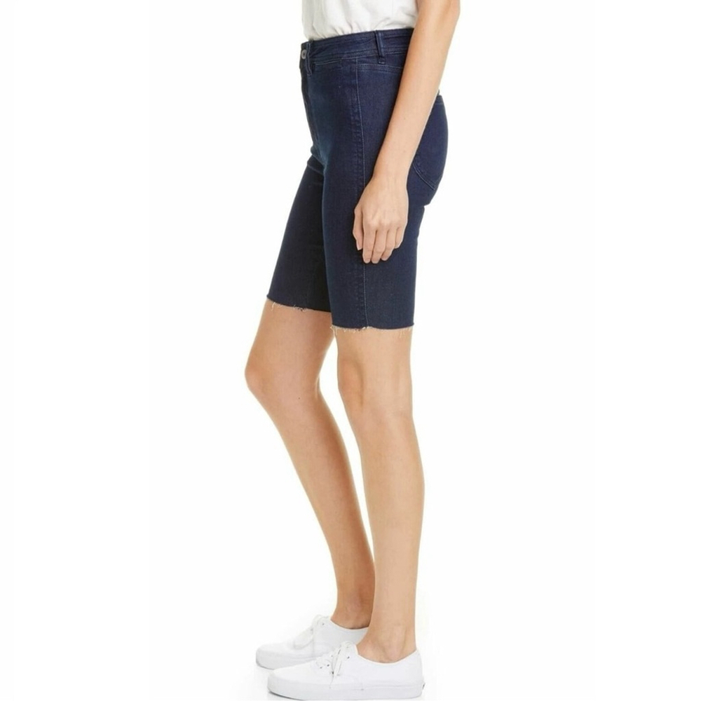 Free People We The Free Cobalt Blue So Chic Denim Shorts NWOT Size 24 - Picture 3 of 6